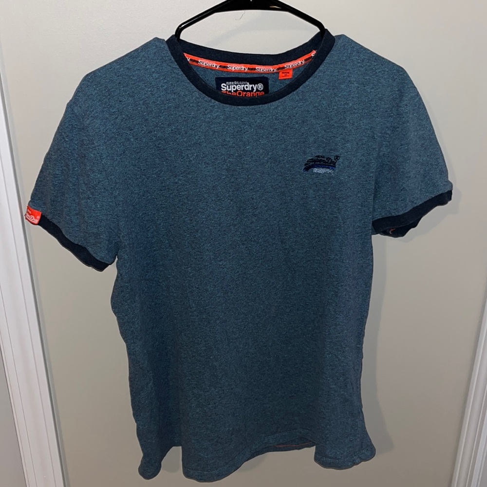 Men’s Superdry T-Shirt - Orange Label Size XL